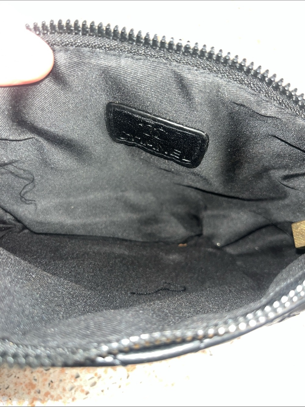 Black Quilted Crossbody with Coin Pouch - Picture 6 of 7